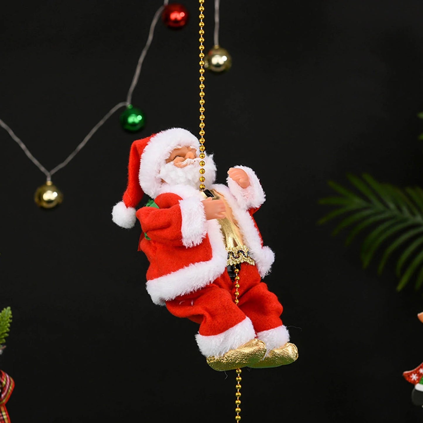 🎅 Penjući Deda Mraz – Muzička Božićna Dekoracija
