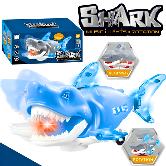 🦈 Baby Shark – Svetleća Muzička Ajkula za Decu