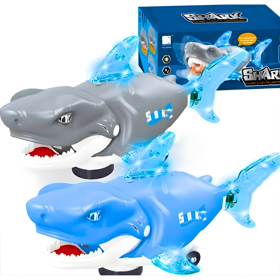 🦈 Baby Shark – Svetleća Muzička Ajkula za Decu