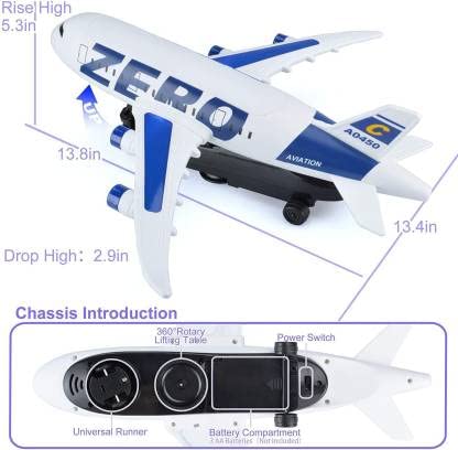ROTIRAJUĆI AVION 360° LED AVION SA TRANSFORMACIJOM