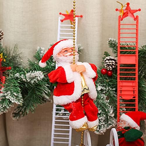 🎅 Penjući Deda Mraz – Muzička Božićna Dekoracija