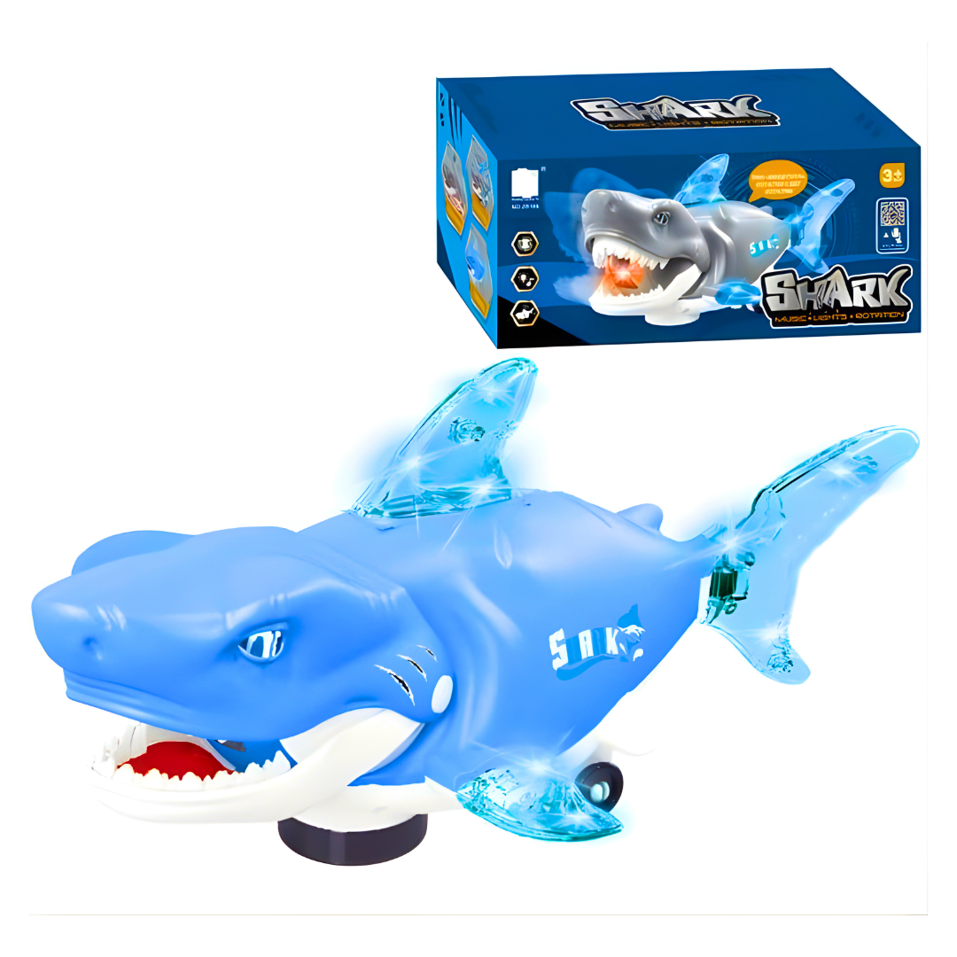 🦈 Baby Shark – Svetleća Muzička Ajkula za Decu
