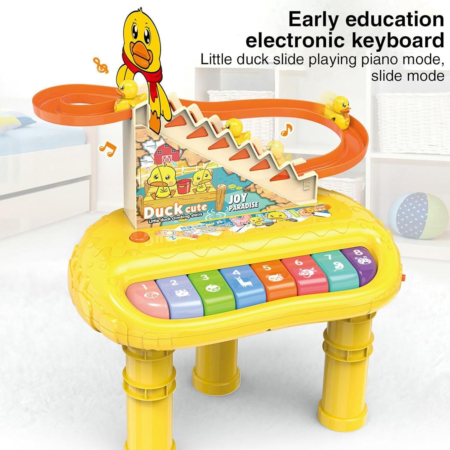 🎹 MUZIČKI PIANO SET SA PATKICAMA – ZABAVA KOJA UČI!