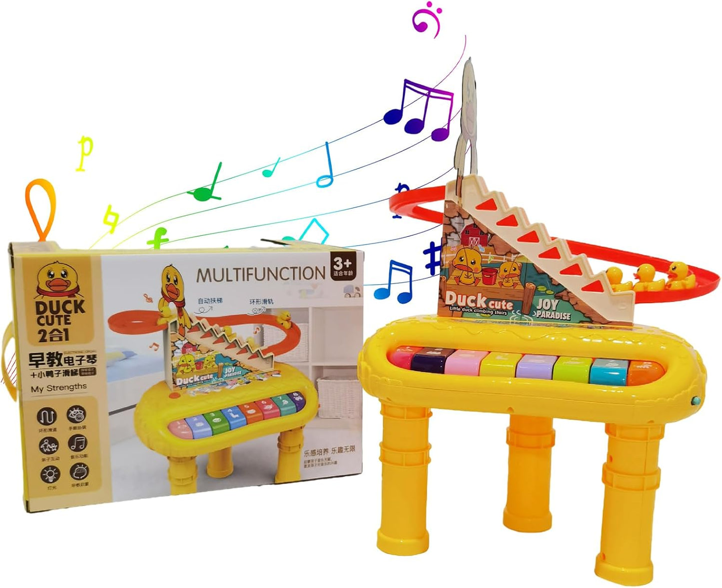 🎹 MUZIČKI PIANO SET SA PATKICAMA – ZABAVA KOJA UČI!