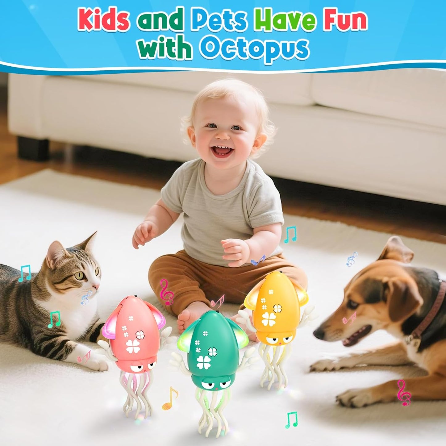 🐙 Plešuća Hobotnica – Interaktivna Igračka za Bebe