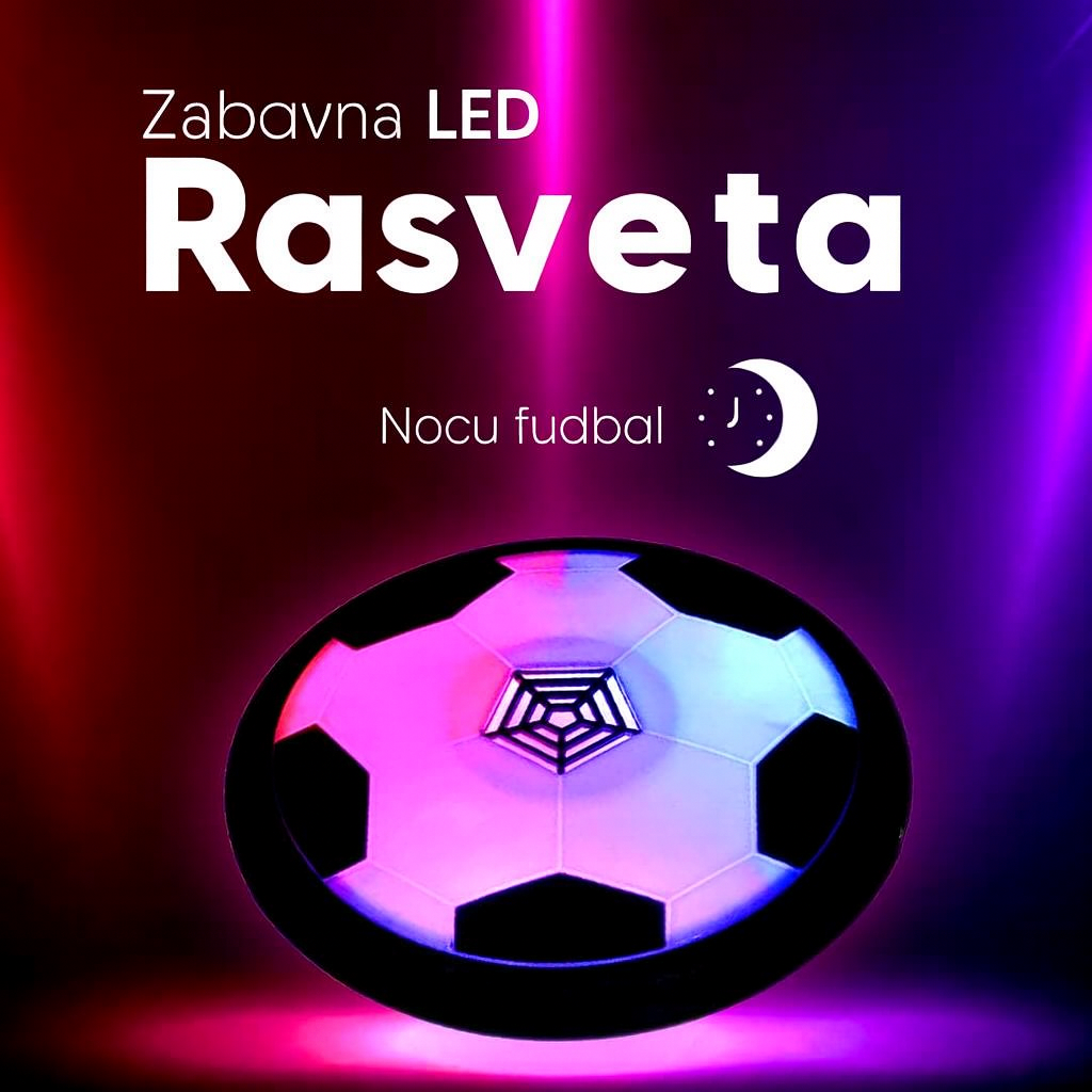 LEBDEĆA LOPTA SA LED SVETLIMA – IGRA U KUĊI
