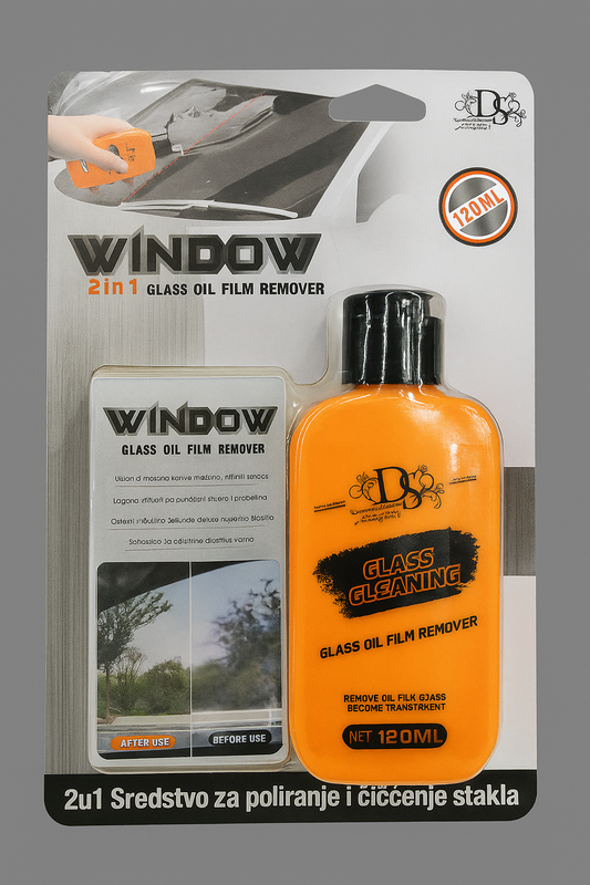 ✨ Sredstvo za Poliranje i Čišćenje Stakla (2u1)