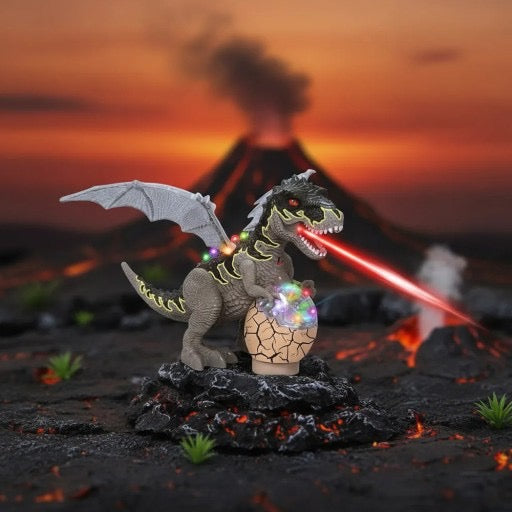 🦖 Interaktivni Dino Zmaj sa Dimom, Svetlima i Zvukom